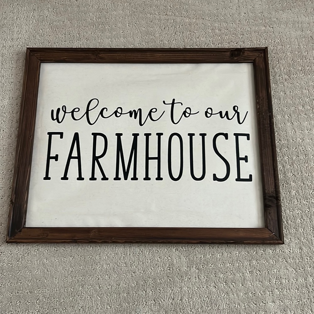 Farmhouse sign